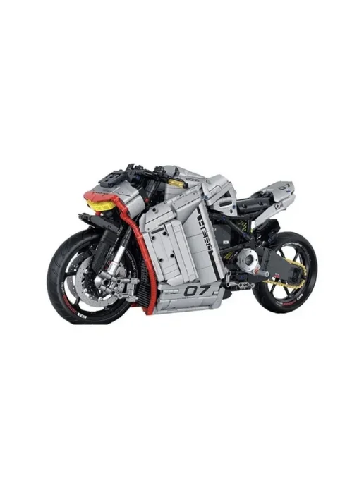 LEGO Конструктор Техник "Мотоцикл Tesila-SR-X" 2268 деталей, черный, фото 4