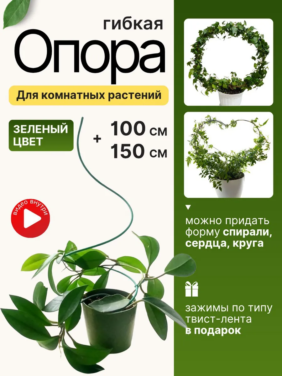 Опора для комнатных цветов и растений 100 см, 150 см 2 штуки