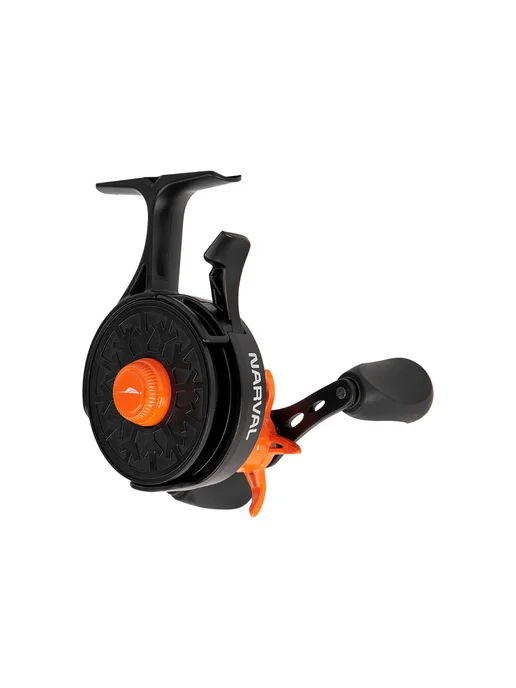 Narval Fishing Зимняя катушка Black Ice #Black Orange - LH, черный, фото 2