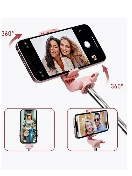 HONOR Штатив для телефона селфи палка монопод, розовый, фото 6