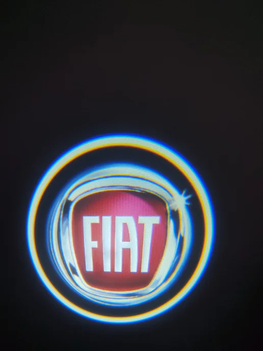 Светодиодная проекция логотипа автомобиля FIAT (Фиат), вариант, фото 2