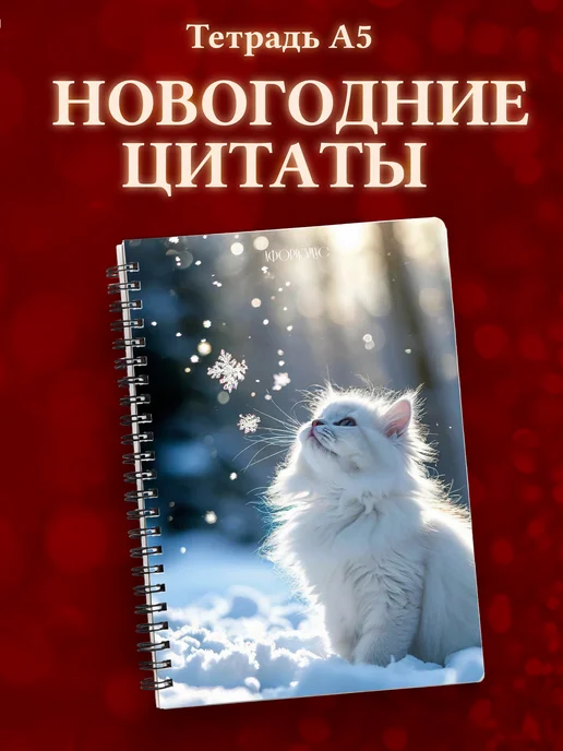 Тетрадь зимняя новогодняя