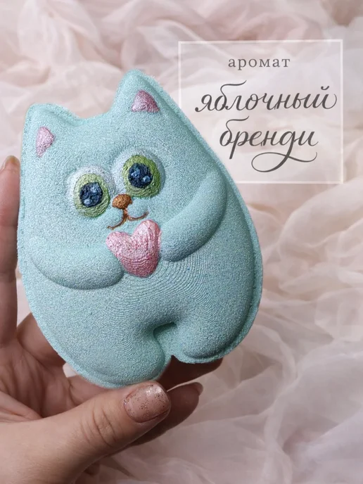 miabombs Бомбочки для ванны Котик, голубой, фото 2