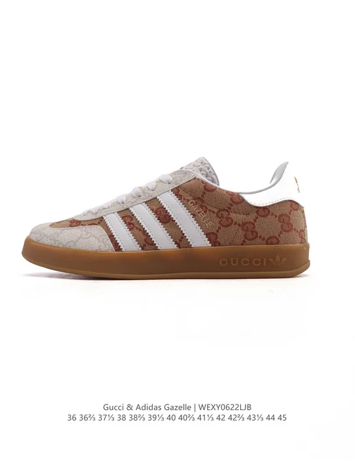 adidas gazelle silver green womens adidas x Gucci Gazelle Wedge Beige GG Monogram (Women's)  Side Kicks