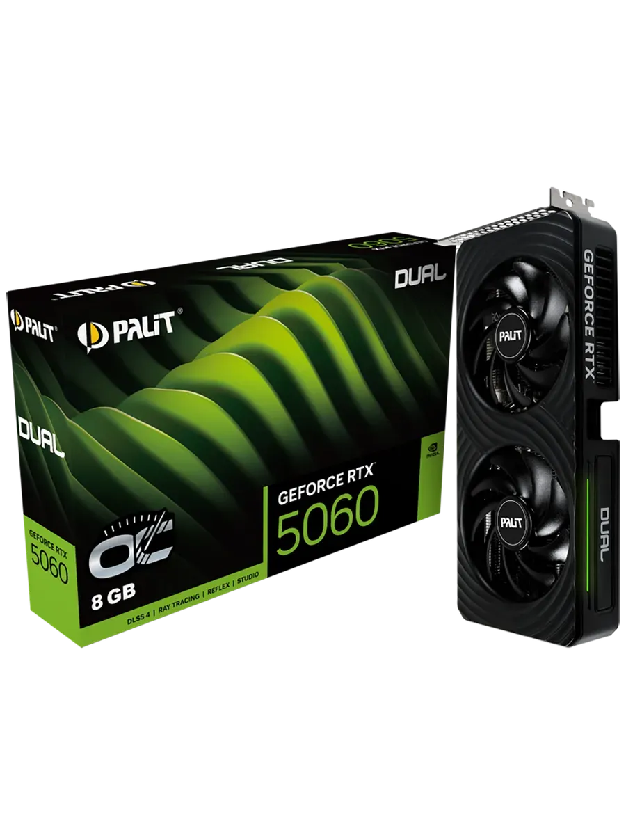 Видеокарта, RTX5060 DUAL OC 8G (4710562245356), NE750 Palit 596641369 купить за 68 739 ₽ в интернет‑магазине Wildberries