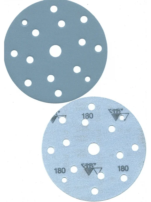 Sia Abrasives Шлифовальные круги на липучке 150 мм, Р180, 15 отв, 20 шт, 20 шт, фото 2