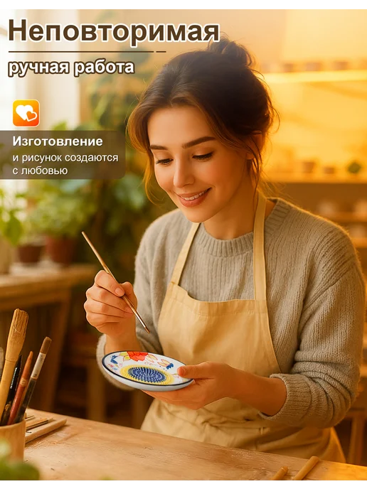 Керамическая терка тарелка для овощей, имбиря, чеснока, синий, фото 2