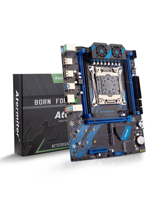 Atermiter Материнская плата комплект X99 AG9 Xeon E5 2698V4 32Gb, 16 г, фото 2