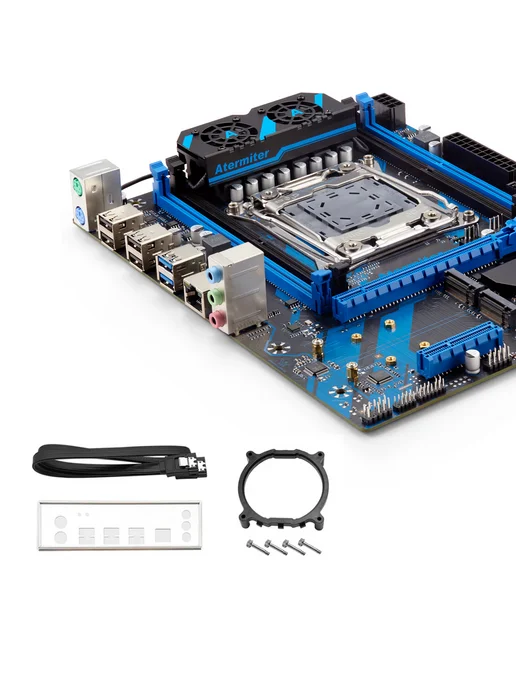 Atermiter Материнская плата комплект X99 AG9 Xeon E5 2698V4 32Gb, 16 г, фото 3