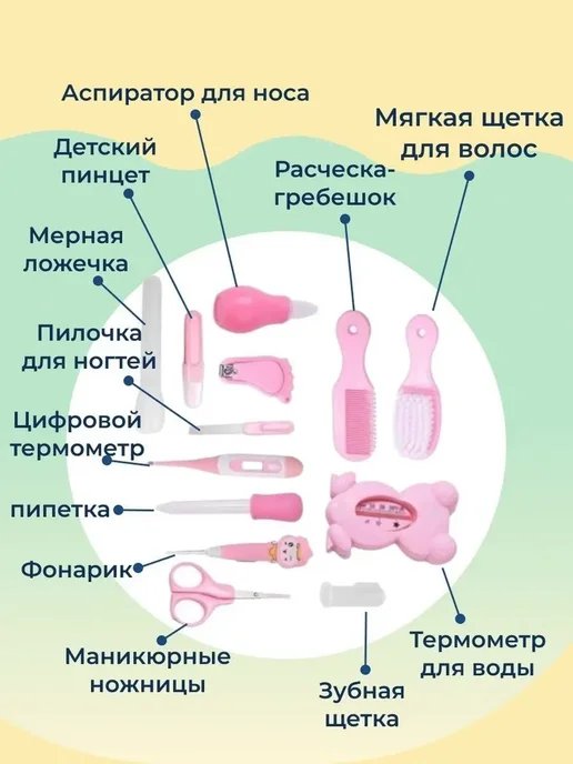 Детский набор для маникюра, розовый, фото 3