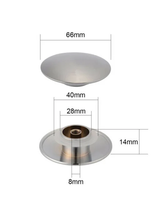 Гидрозатвор с грибовидной головкой нажимного типа 66MM, вариант, фото 2
