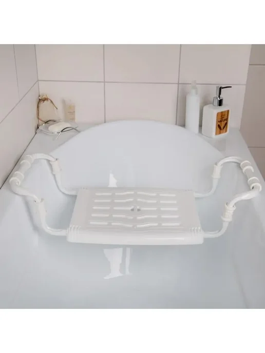 Сиденье для ванны раздвижное 35x29 см белое, 35x29 см, фото 2