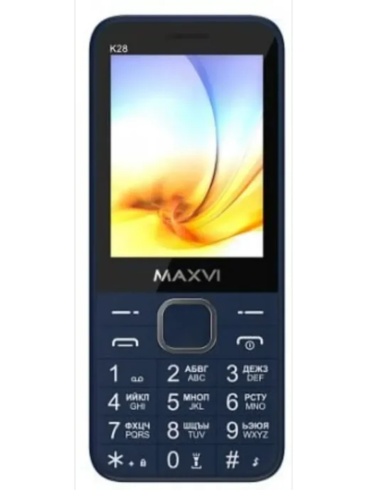 Maxvi Телефон мобильный K28 Black 2 SIM 32Мб Черный, синий, фото 2