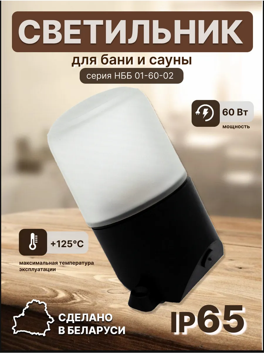Светильник для бани и сауны серии НББ 01-60-002