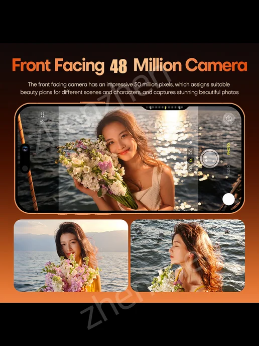 Смартфон YFQTXLW I Phonc 17 Pro Max 12/512 ГБ, оранжевый, фото 6