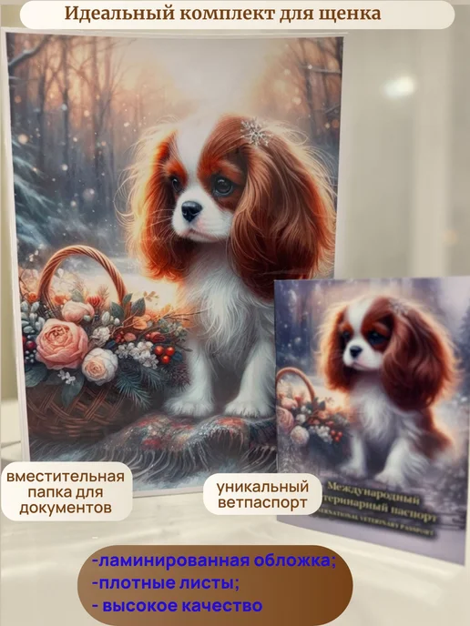 StarHoll Ветеринарный паспорт с аудио-записью+папка для документов ко…, вариант, фото 3