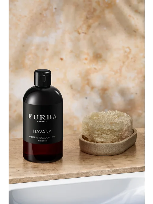 Furba cosmetic Парфюмированный гель для душа Furba Havana c ароматом табака…, 300 мл, фото 4