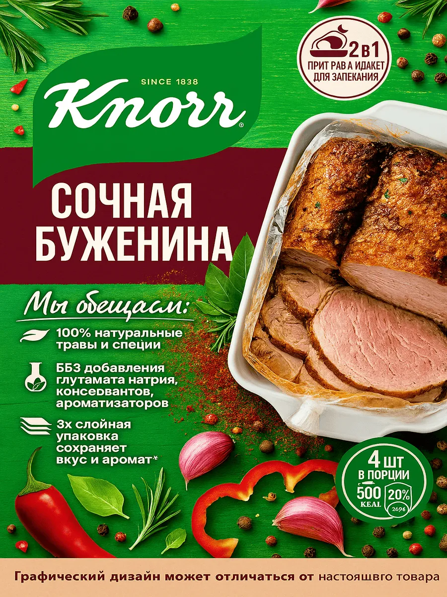 Смесь На второе, Сочная буженина, 30г