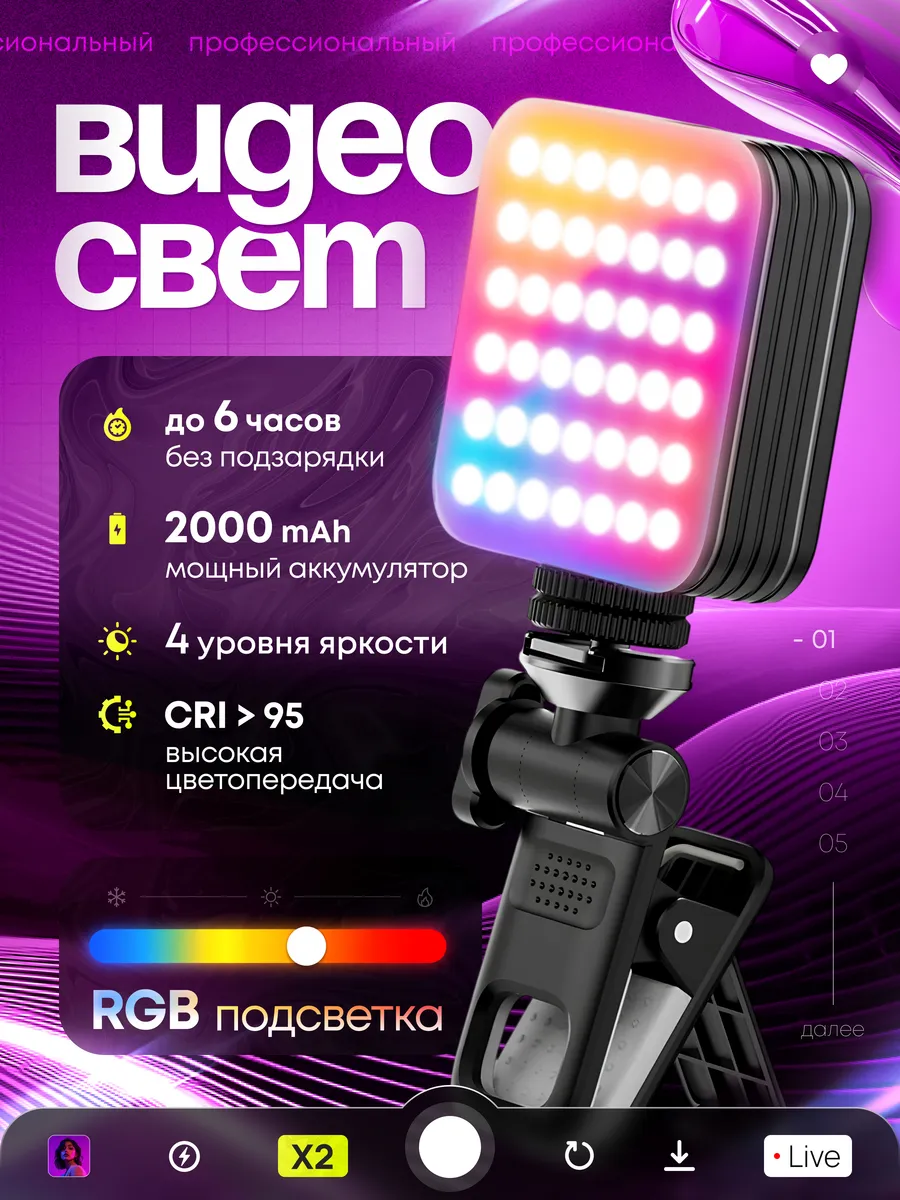 Видеосвет для съемки фото и видео