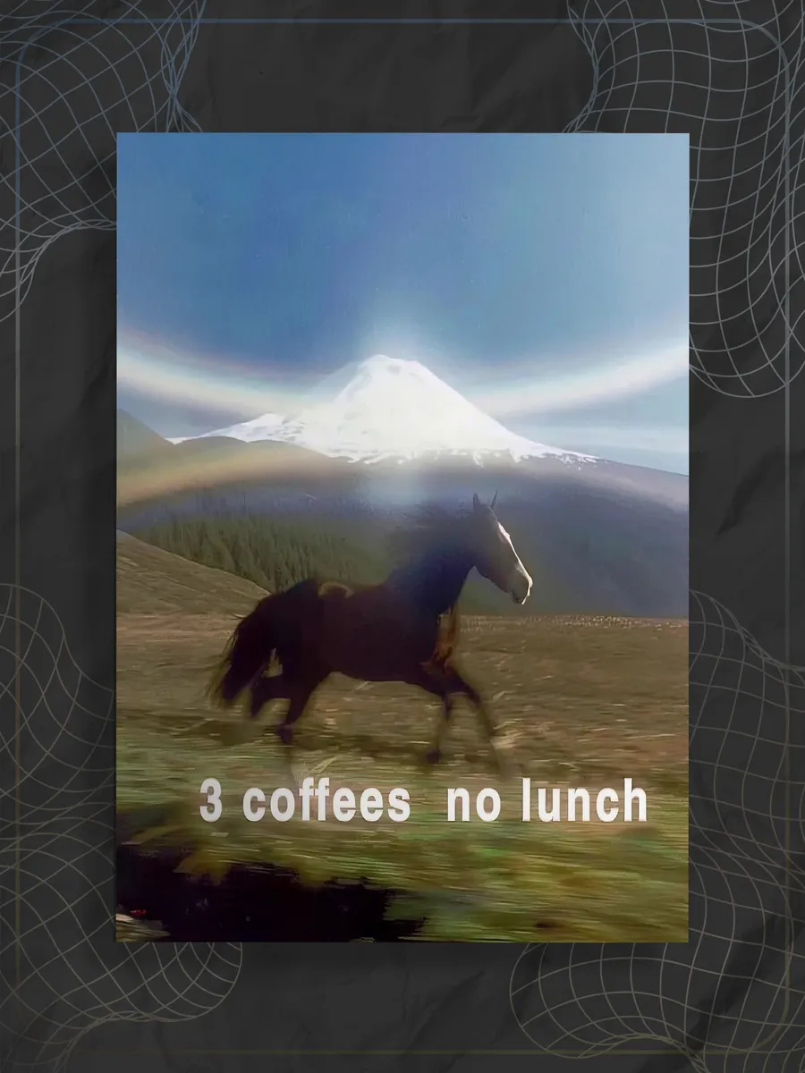 Постер "Мем лошадь"
