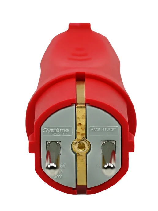 Systeme Electric Вилка силовая кабельная Систем MultiSet 16А MST1402RD, красный, фото 3