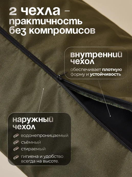 BANYA LINE Валик для бани, зеленый, фото 2
