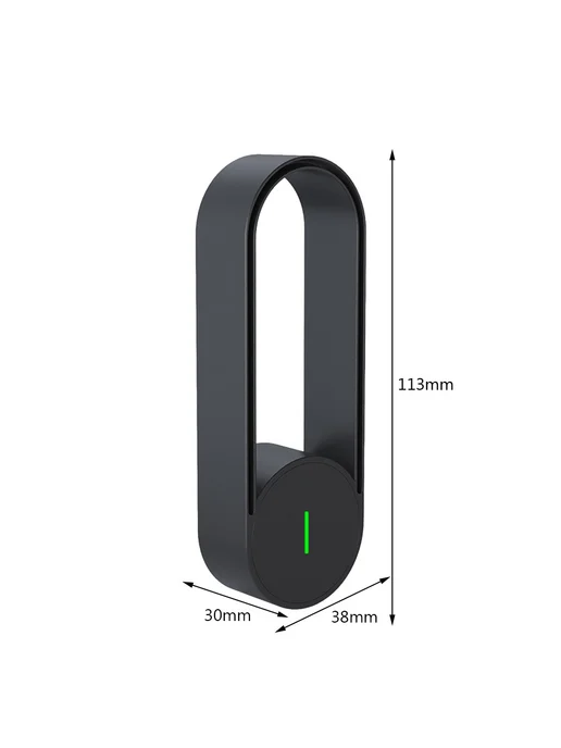 USB-зарядный ионизатор воздуха для удаления запаха дыма, черный, фото 7