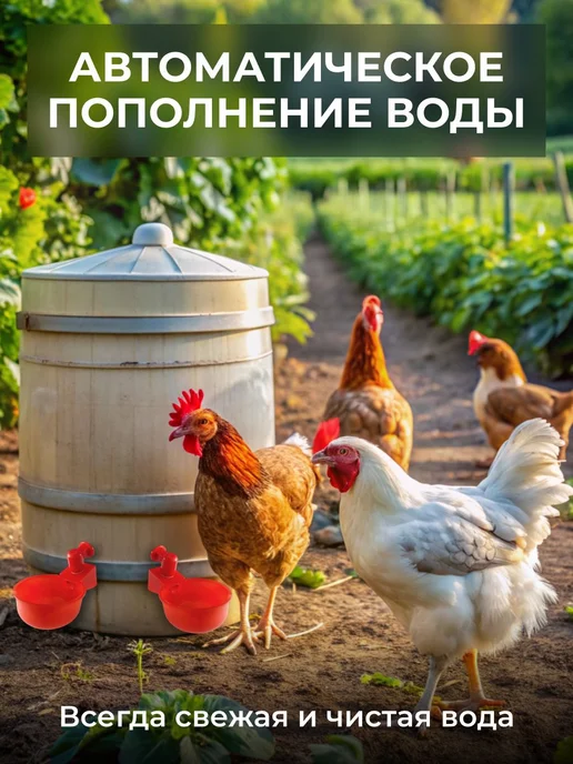 Автопоилка для кур и перепелов, вариант, фото 4