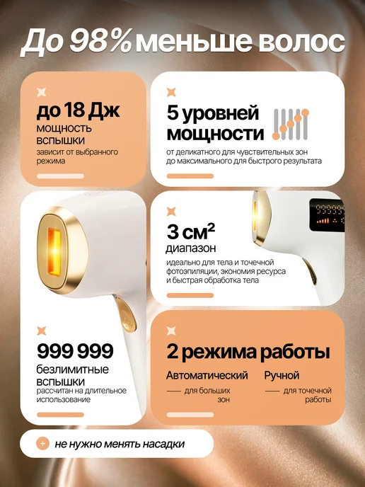 Auri Фотоэпилятор лазерный для удаления волос профессиональный, вариант, фото 3