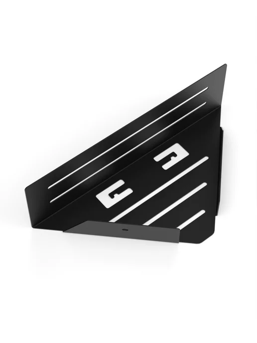 SteelFun Полка в ванную металлическая угловая Steel Fun Черная, черный, фото 6