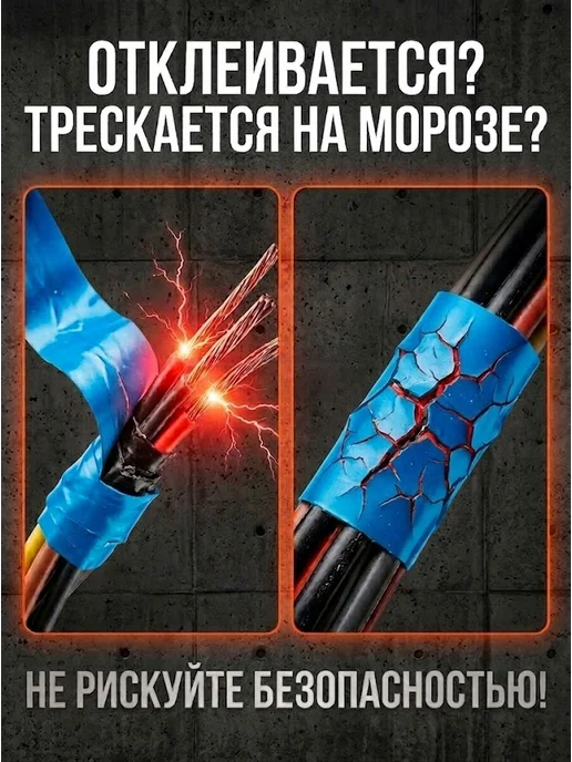 Изолента синяя для проводов — фото 2