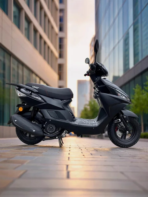 ТЕХНОМОТОРФ Скутер VMC Corsa RS 49 (150), черный матовый, черный, фото 2