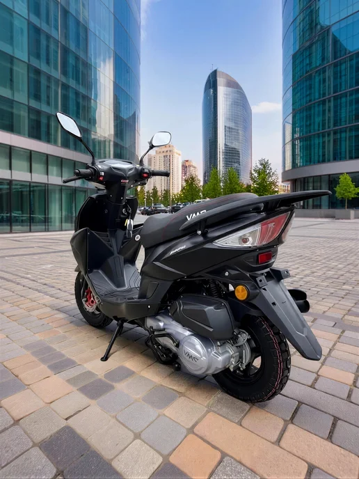 ТЕХНОМОТОРФ Скутер VMC Corsa RS 49 (150), черный матовый, черный, фото 3