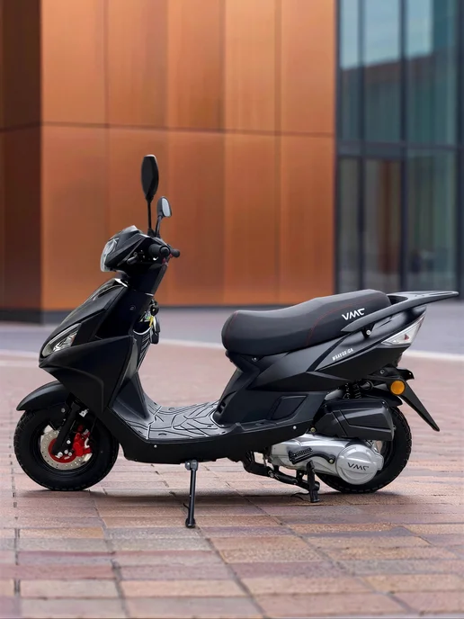 ТЕХНОМОТОРФ Скутер VMC Corsa RS 49 (150), черный матовый, черный, фото 4