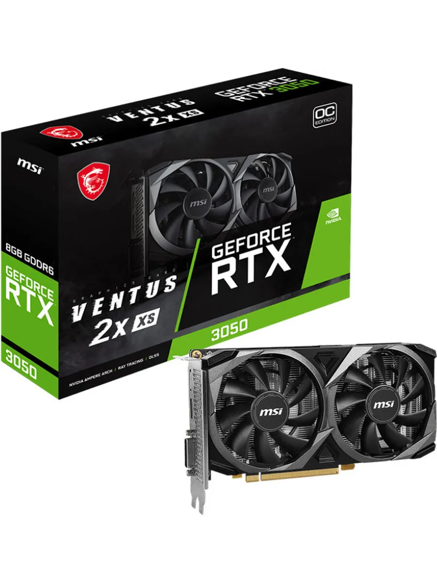 MSI Видеокарта Rtx 3050 Ventus 2x Xs 8g Oc