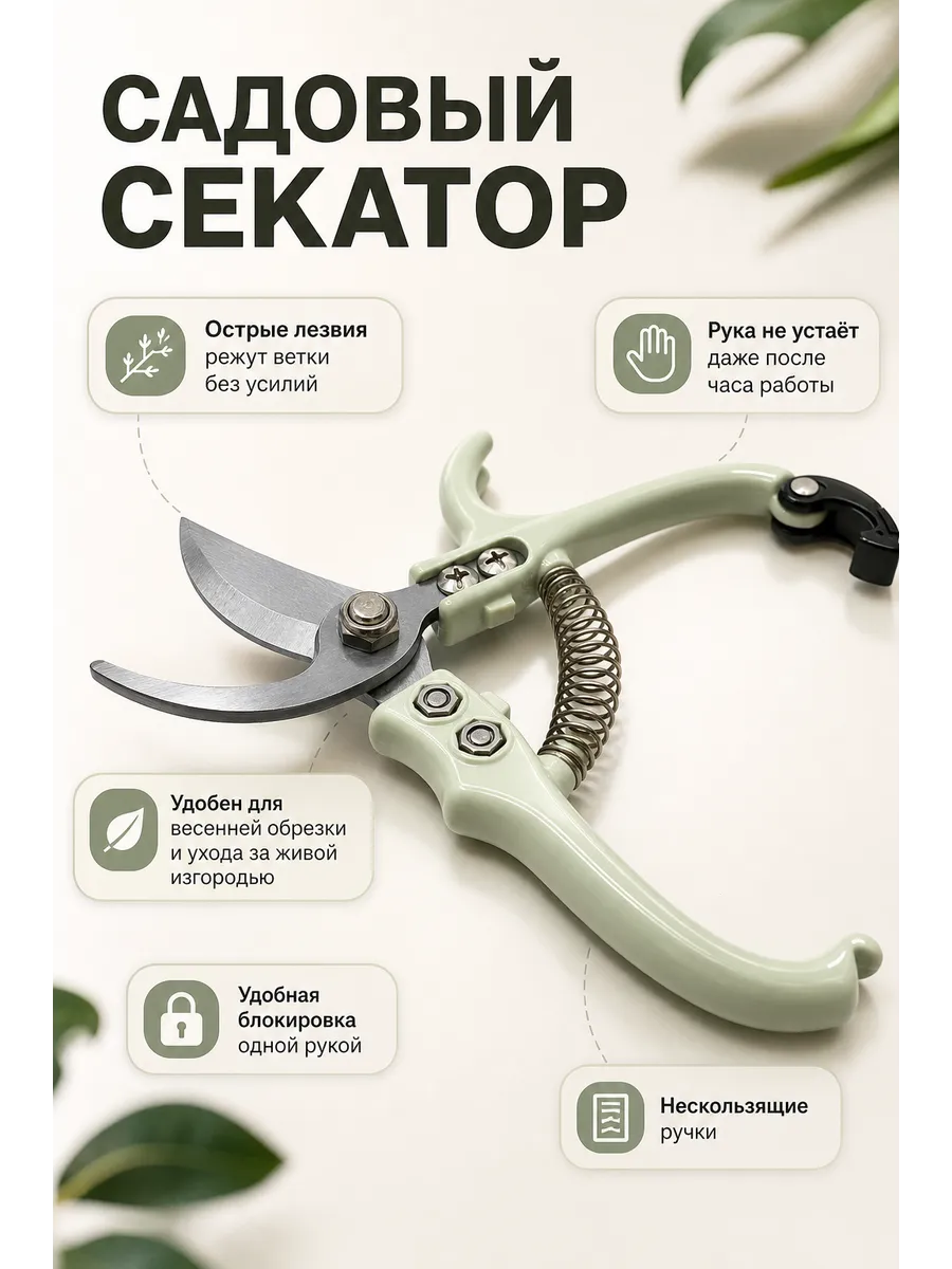 Секатор с блокиратором