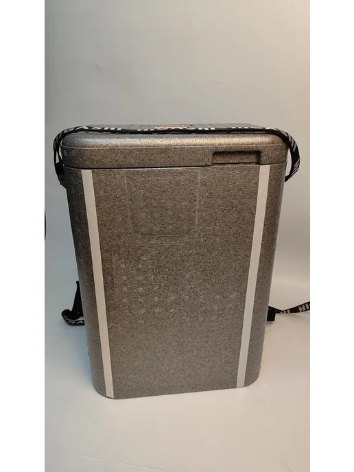 Higashi Рыболовный ящик-рюкзак Foam Ice Box F1, серый, фото 4