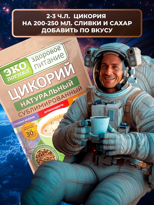 ЭкоЛогика Цикорий сублимированный 150 грамм, 2 упаковки, фото 4