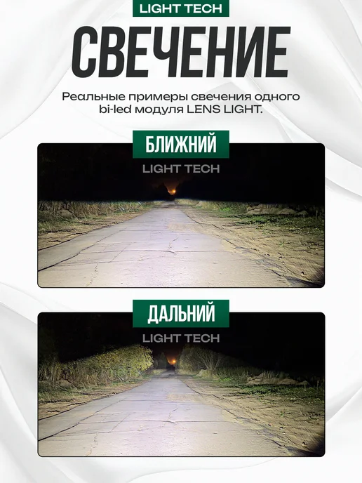 Light Tеch Светодиодные линзы Bi-LED для BMW 5 E39 2000-2004, 2 шт, фото 2