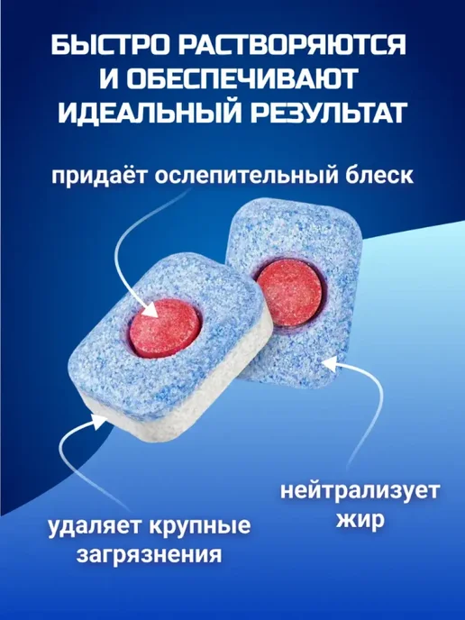 Finish Таблетки для посудомоечных машин Финиш Powerball 125шт, 125 шт, фото 5