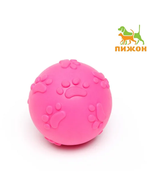Пижон Игрушка "Мяч-лапка", TPR, 6 см, розовый, розовый, фото 3