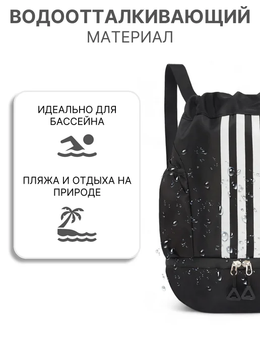 HannerBag Сумка спортивная рюкзак мешок для обуви и мяча, вариант, фото 7