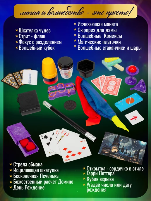 FUN TIME Набор фокусника с костюмом и шляпой, голубой, фото 6