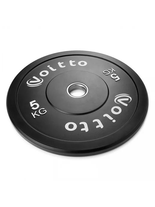 Voitto Диск бамперный V-402 15 кг, черный (d51), 5 кг, 2 шт, фото 2