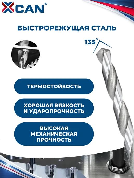 XCAN Набор для восстановления резьбы, М8х1мм, 25 предметов, 8x1 мм, фото 5