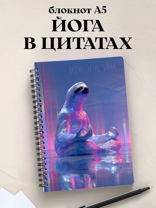 Блокнот Йога с цитатами