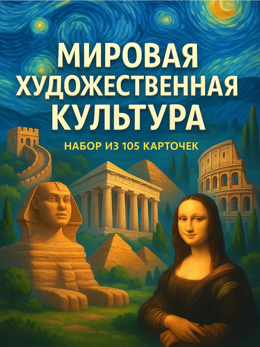 Карточки развивающие "Мировая художественная культура"