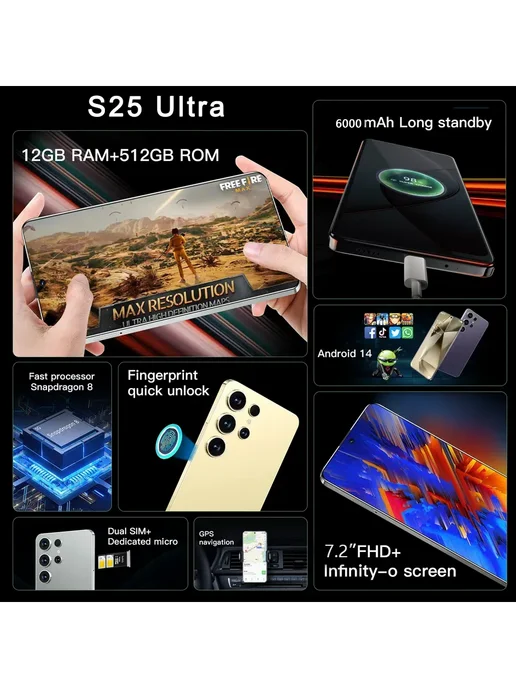 Смартфон TECNO S25 Ultra 12/512 ГБ, синий, фото 3