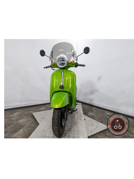 ТЕХНОМОТОРФ Скутер VMC SPRINT 121 см3 (49 см3) (BLACK GLOSSY), зеленый, фото 7