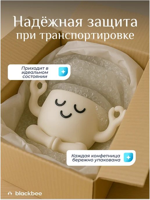 Blackbee Конфетница декоративная человечек, белый, фото 7